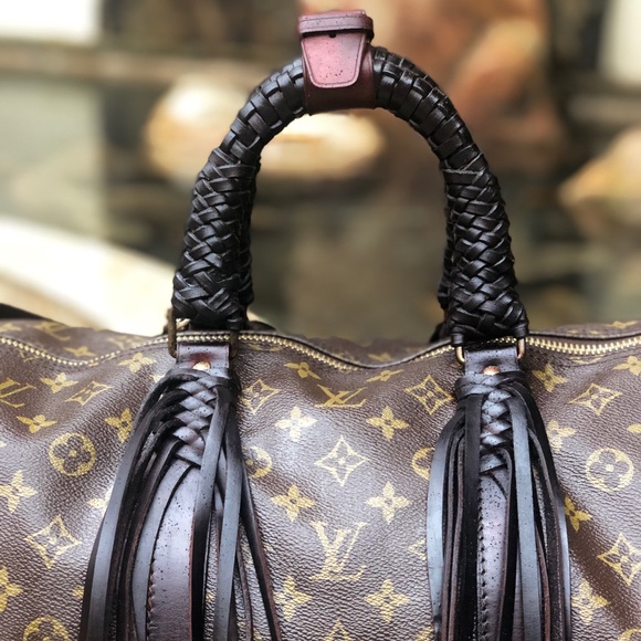 Auth Louis Vuitton Keepall 55 Bandouliere Fringe - Picture 4 of 8